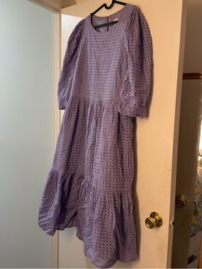 A New Day Target - Lilac Eyelet Midi Dress